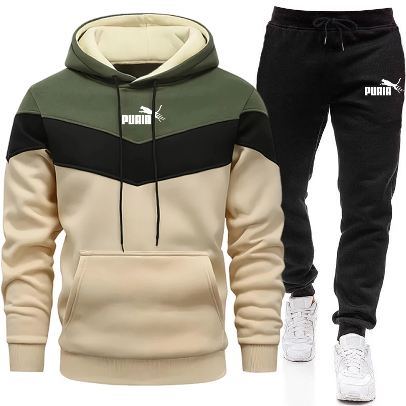 Mens Fashion Casual Outfits - Men's Set/Hoodie/Pants 2026 Autumn Winter Daily
