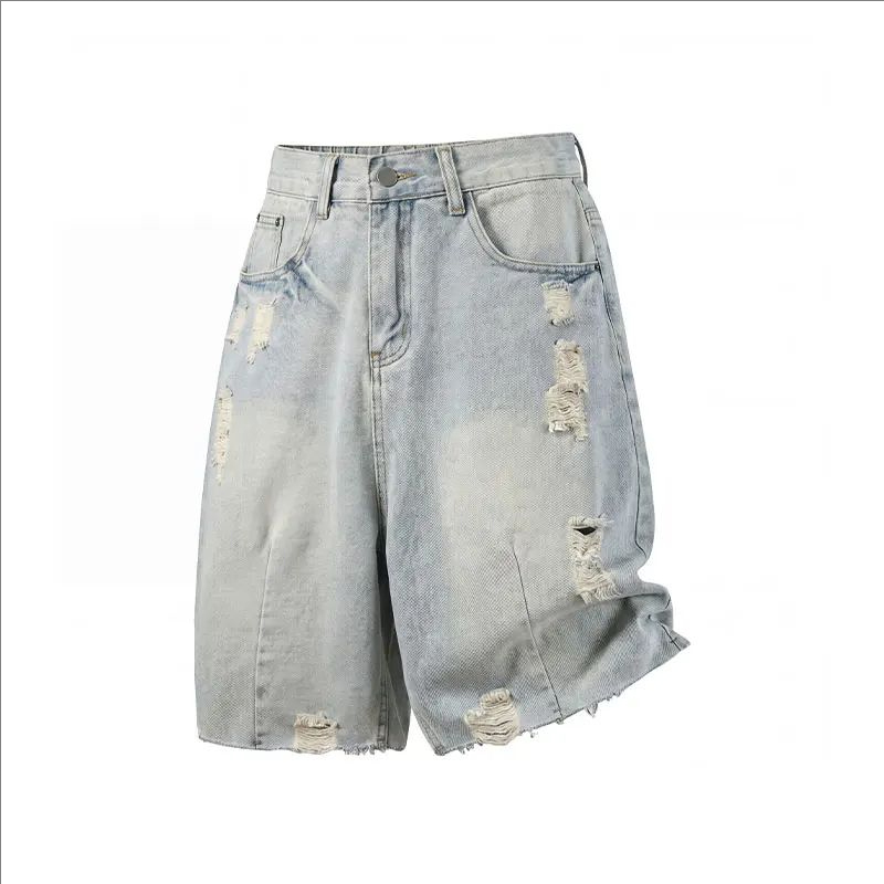 Jeans Pants Fashion Men - Summer Men's Casual Jeans Shorts Loose