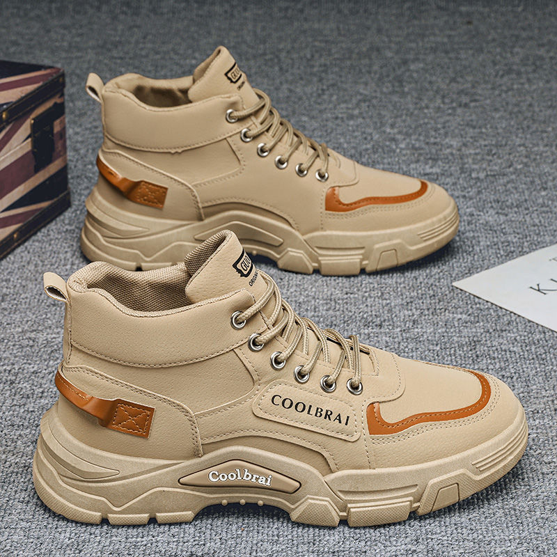 Men'S Fashion Hiking Boots - Men High Top Work Boots Winter