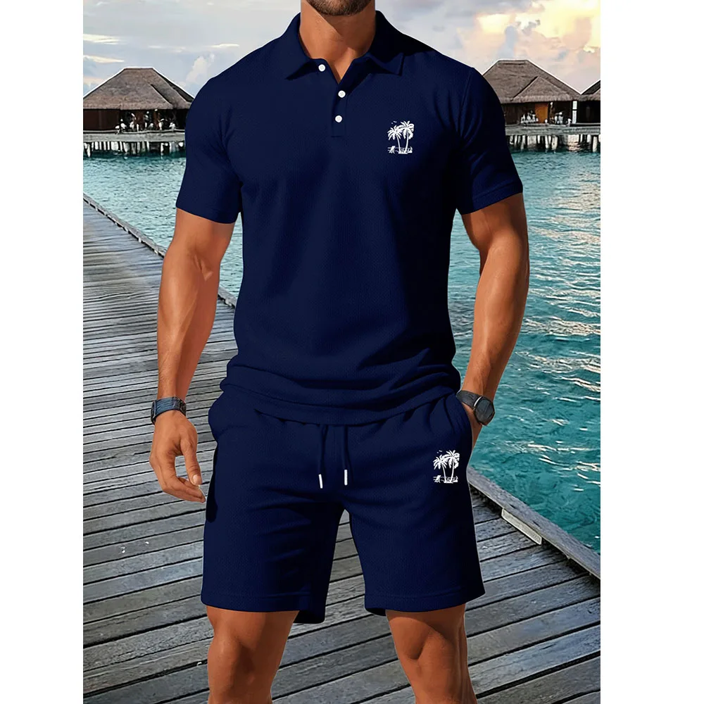 Polo Shirt Slim - Summer New Men's Polo Shirt Set