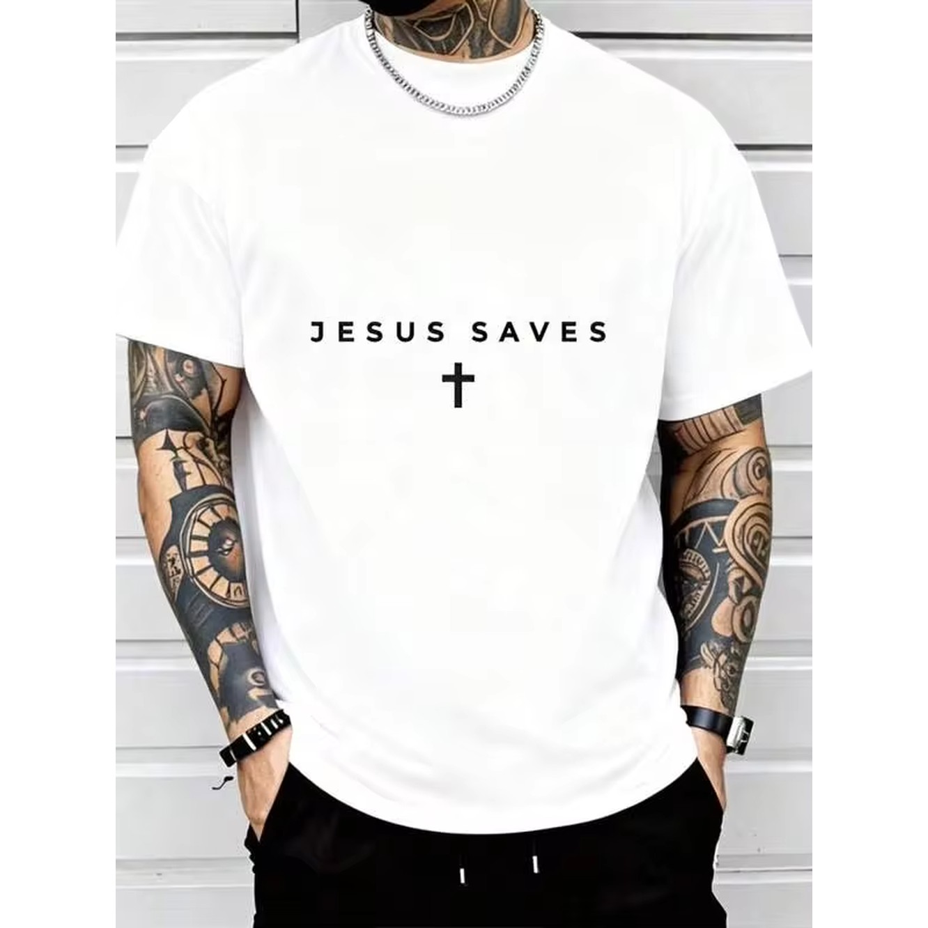 Graphic Tee Oversized - Men's Graphic Oversized Crewneck Cotton T