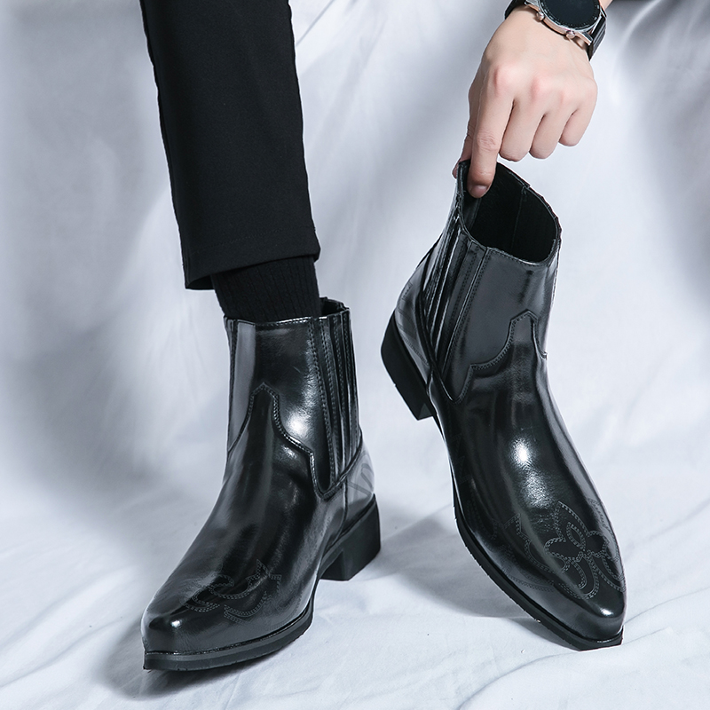 Men High Top Pointed Chelsea B - đánh giá và giá Men Fashion Hair Style