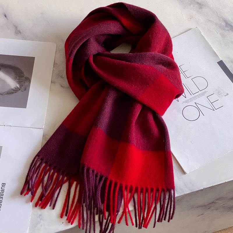 100% Wool Scarf Men Women Wint - đánh giá và giá Men Scarf Wool