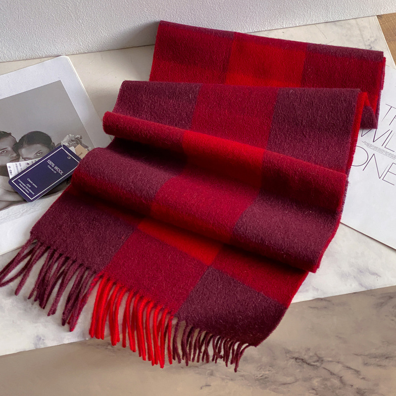 100% Wool Scarf Men Women Wint - đánh giá và giá Men Scarf Wool