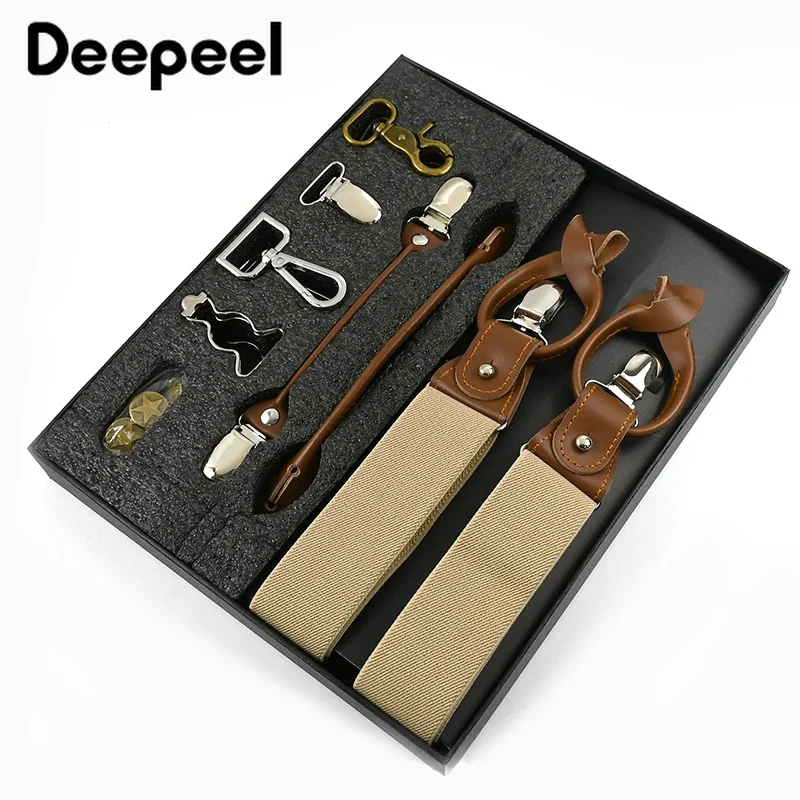 Deepeel 1 Bộ 3.5X125cm Kinh Do - đánh giá và giá Suspenders Clip Men