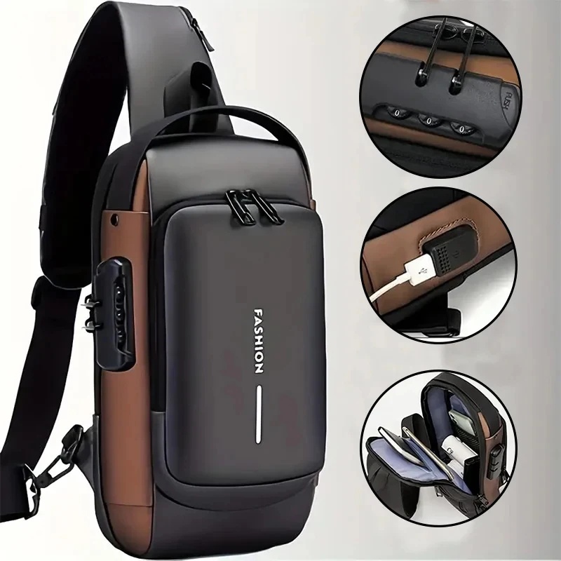 Men's anti-theft chest bag, fa - đánh giá và giá Mens Fashion Blog