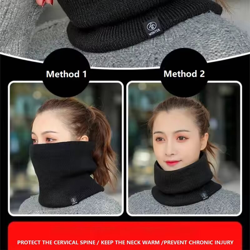 Winter Warm Knitted Neck Scarf - đánh giá và giá Men Scarf Wool