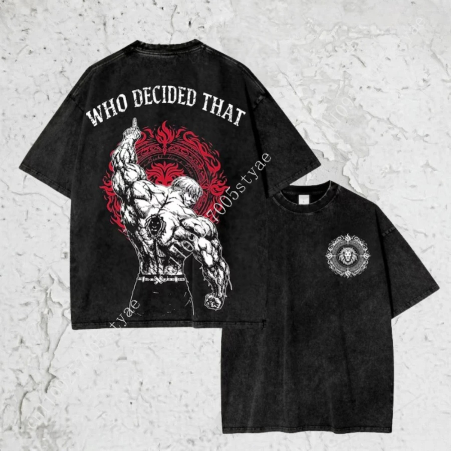 Vintage Washed Shirt, Escanor  - đánh giá và giá Graphic Tee Oversized