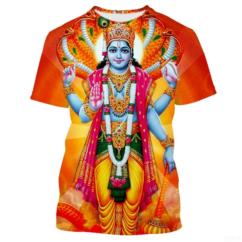 Summer Fashion Indian Deities  - đánh giá và giá Graphic Tee Oversized