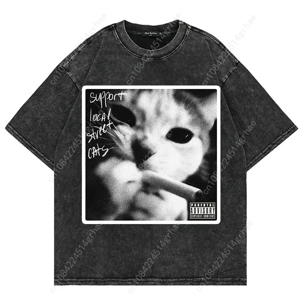 100% Cotton Vintage Washed Y2k - đánh giá và giá Graphic Tee Oversized