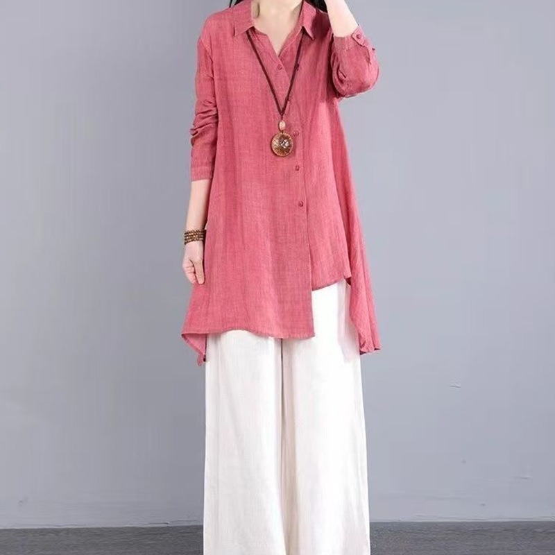 Women Polo Collar Long Sleeve  - đánh giá và giá Polo Shirt Slim
