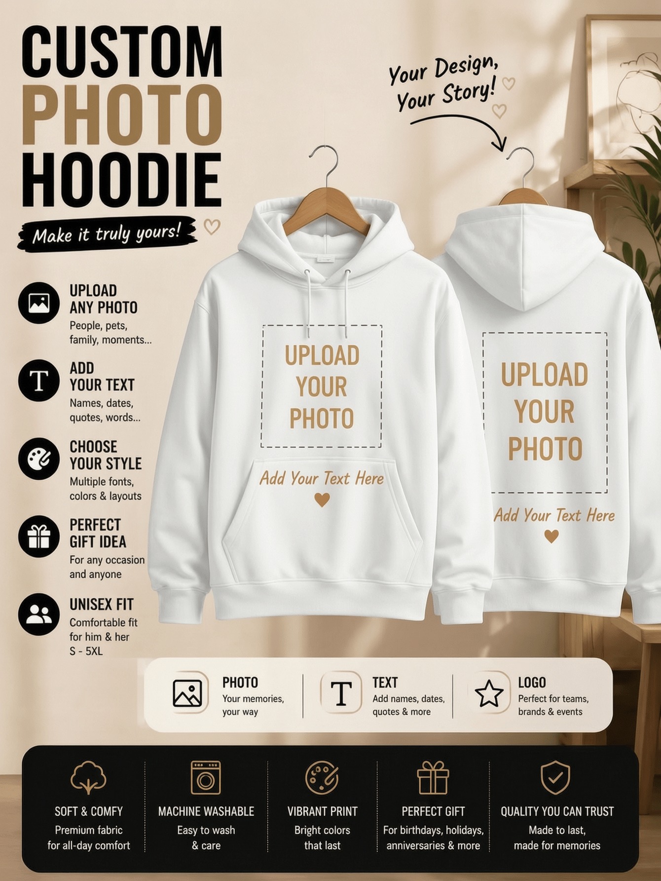 Winter Customize Womens Hoodie - đánh giá và giá Graphic Tee Oversized