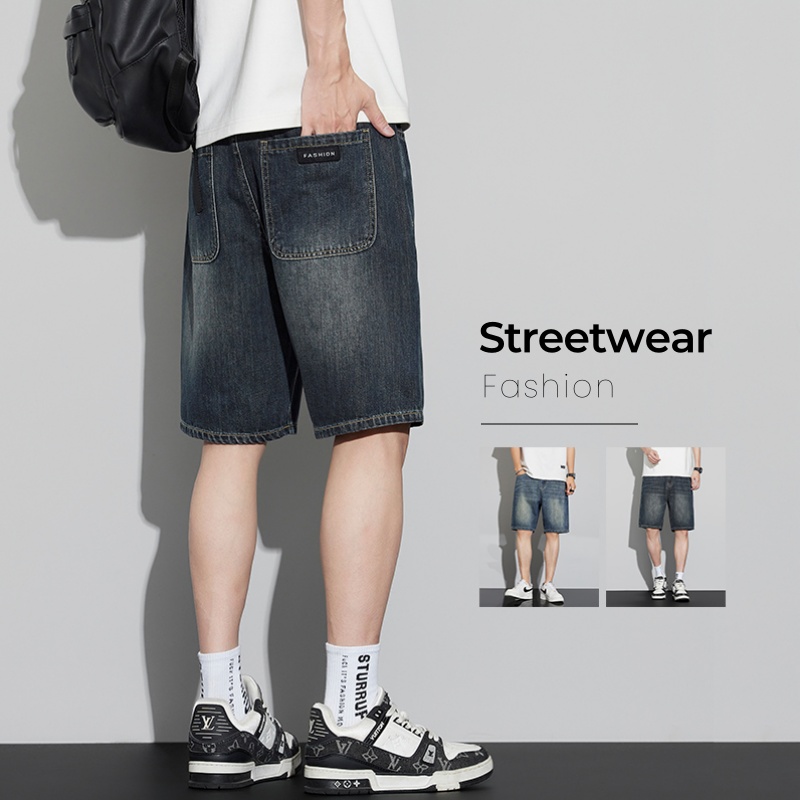 Men's Vintage Denim Shorts Sum - đánh giá và giá Jeans Pants Fashion Men