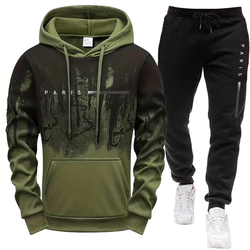 Men's Set/Hoodie/Pants Paris N - đánh giá và giá Mens Fashion Casual Outfits