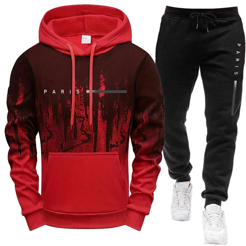 Men's Set/Hoodie/Pants Paris N - đánh giá và giá Mens Fashion Casual Outfits
