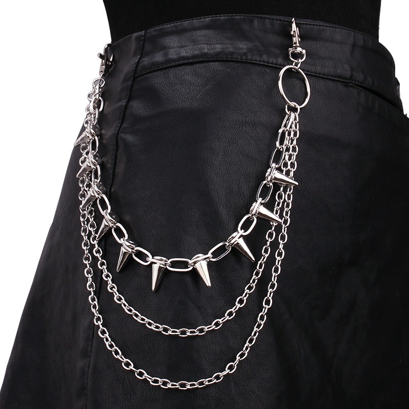 Hip Hop Punk Rock Metal Pants  - đánh giá và giá Jeans Pants Fashion Men