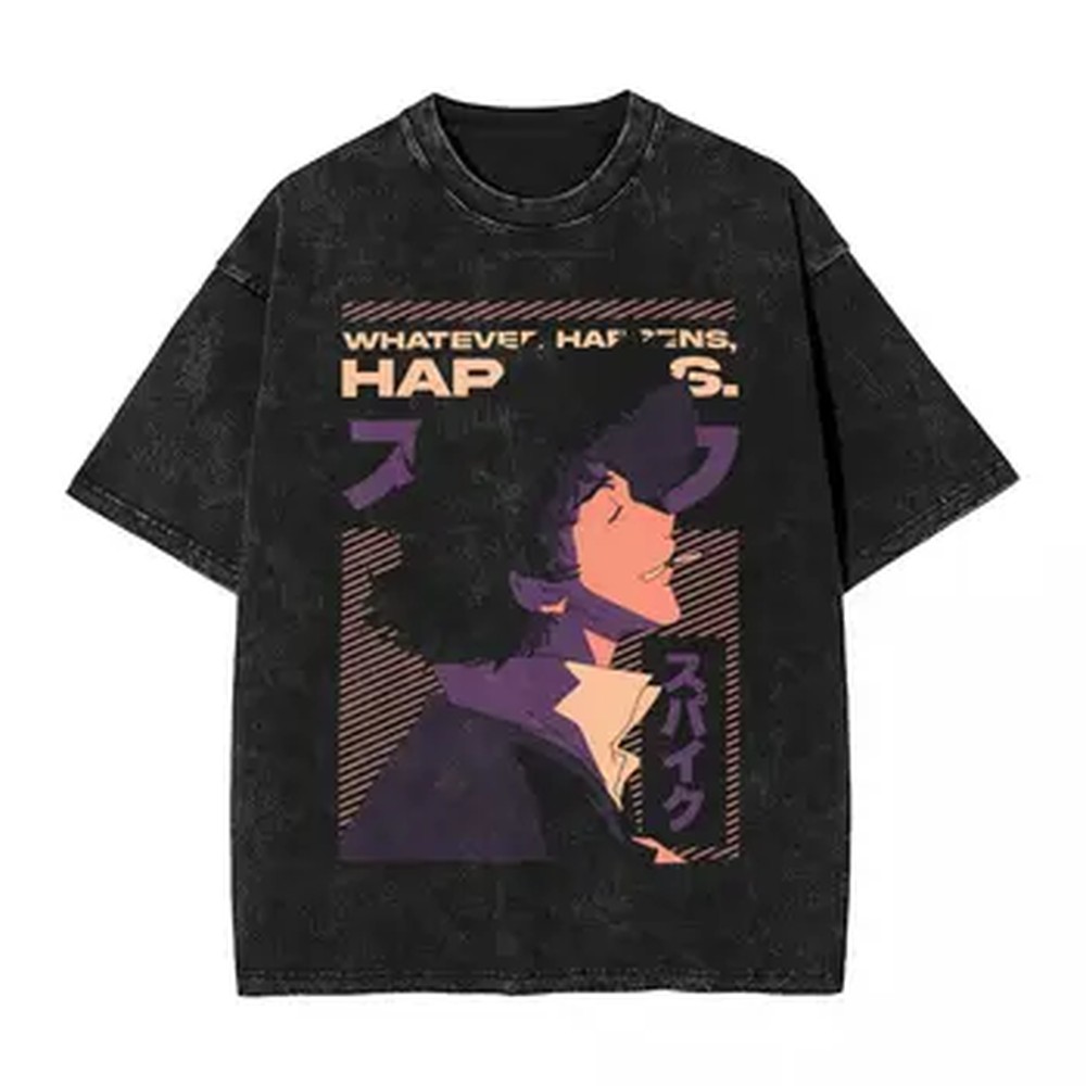 Manga Cowboy Bebop Spike Spieg - đánh giá và giá Graphic Tee Oversized