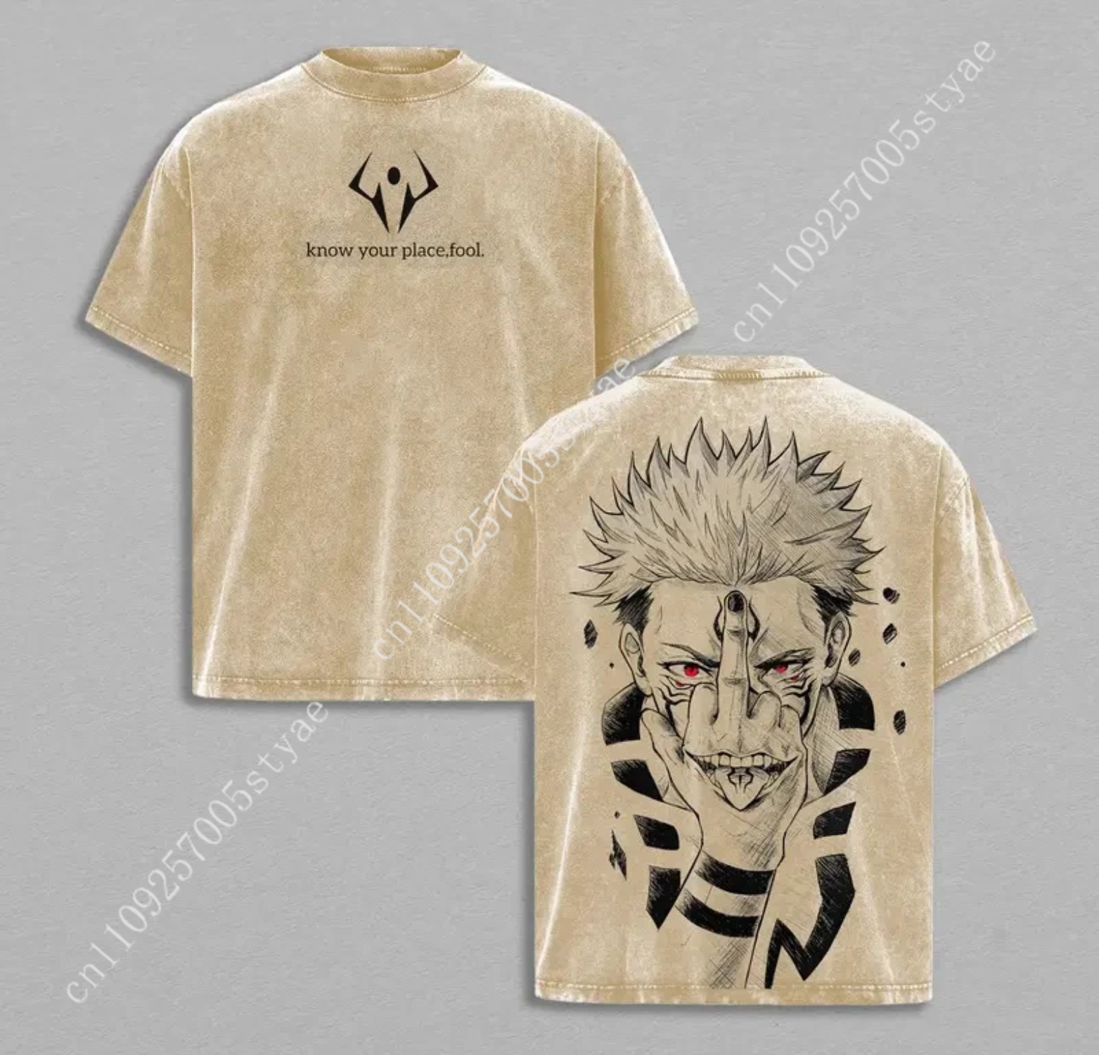 Anime  Ryomen Sukuna Graphic T - đánh giá và giá Graphic Tee Oversized