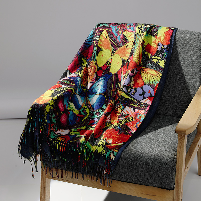 Luxury Brand Oil Painting Cash - đánh giá và giá Men Scarf Wool