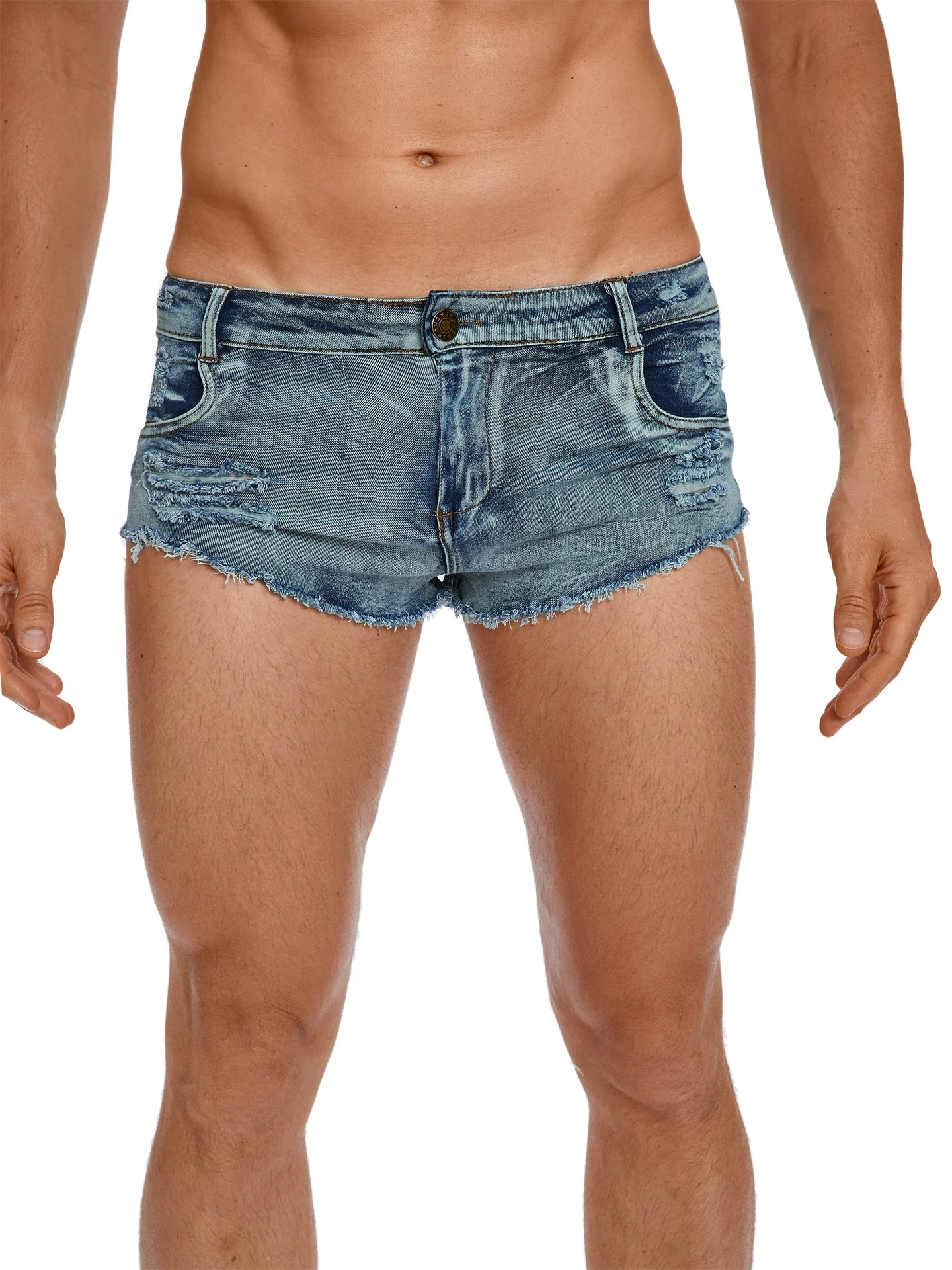 Men's Low Waist Jeans Shorts F - đánh giá và giá Jeans Pants Fashion Men