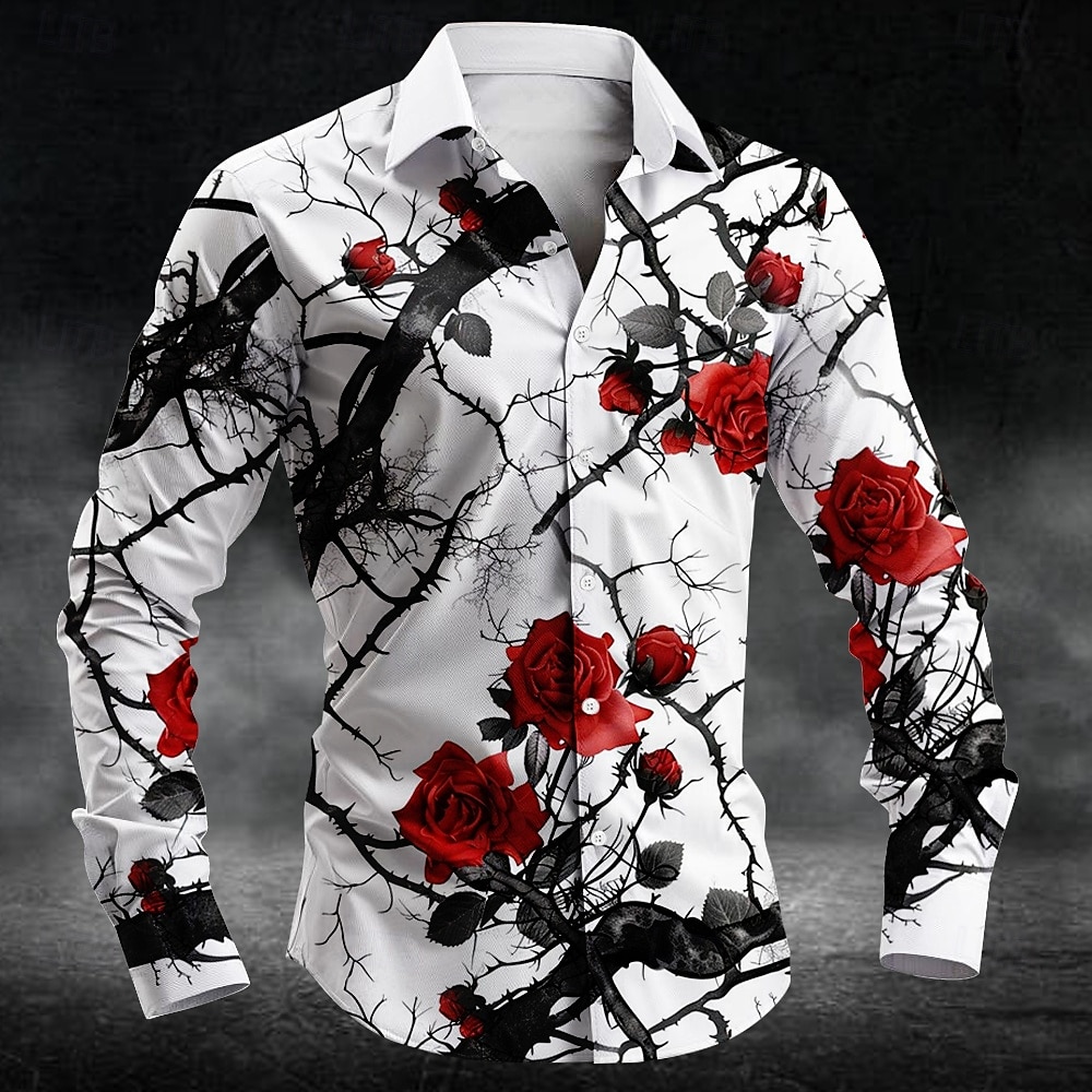 Fashion plum blossom pattern 3 - đánh giá và giá Mens Fashion Casual Outfits