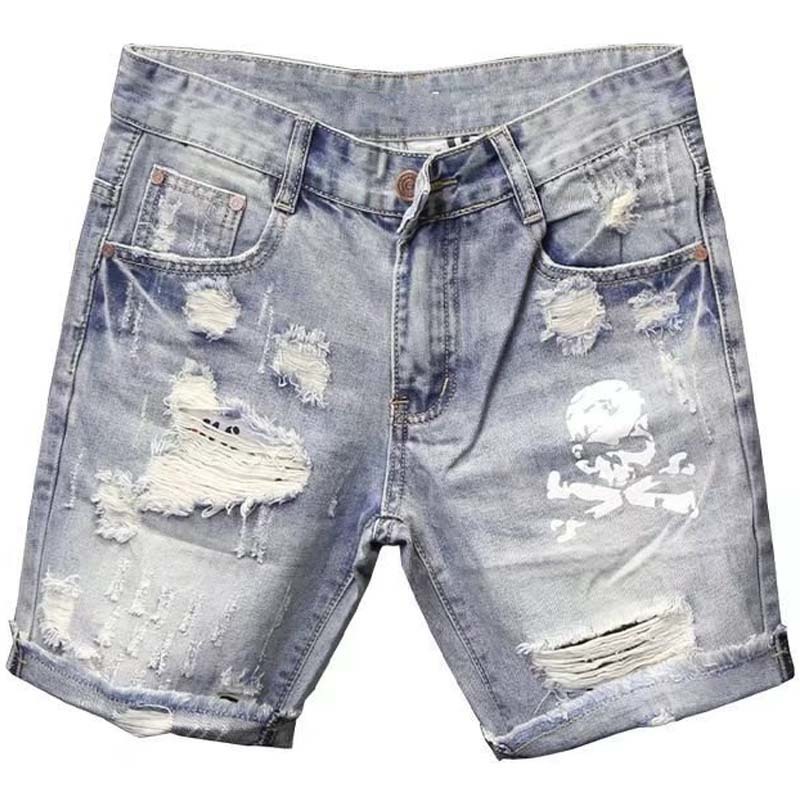 Summer Men's Worn Bead Hole Be - đánh giá và giá Jeans Pants Fashion Men