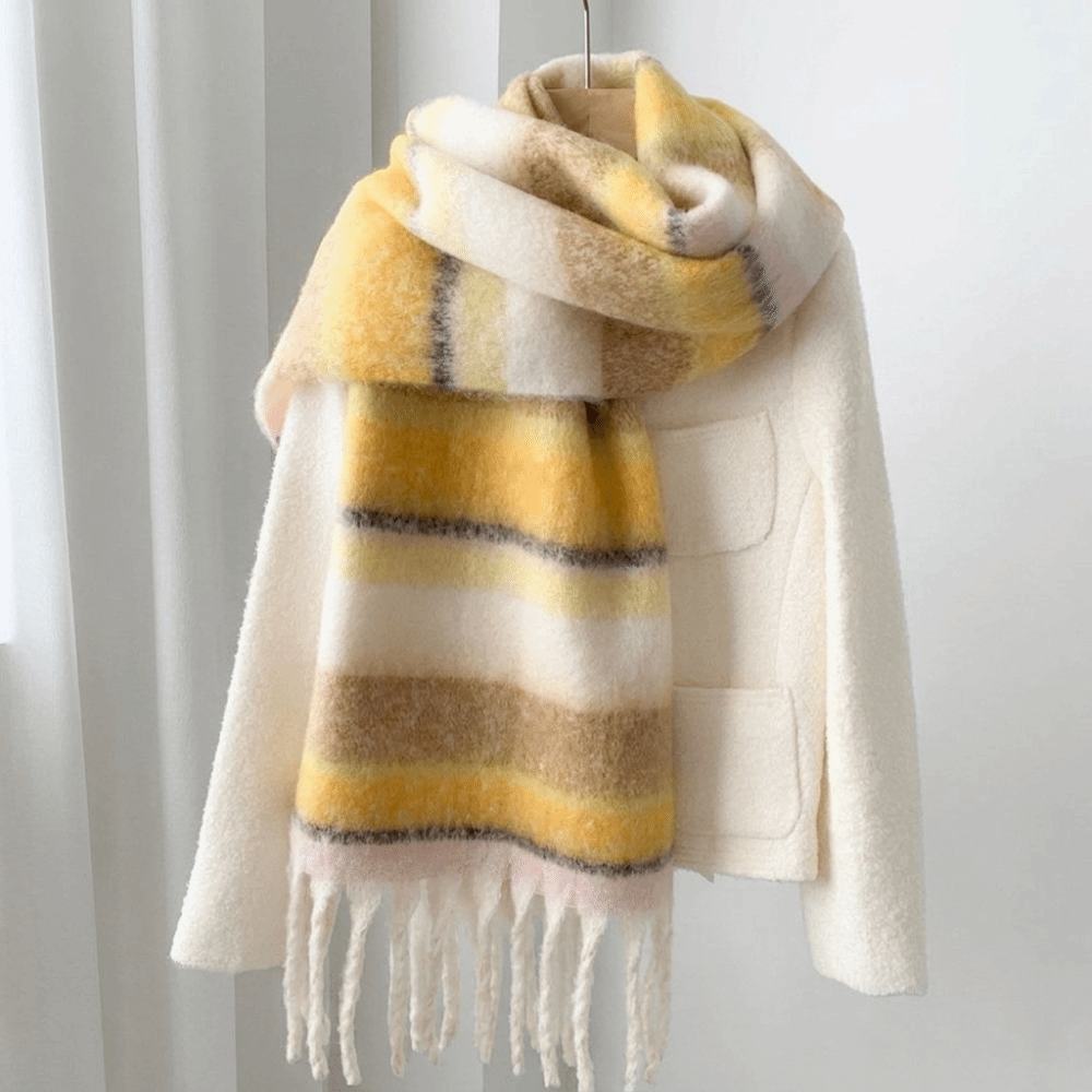 Elegant Mohair Stripe Wool Sca - đánh giá và giá Men Scarf Wool