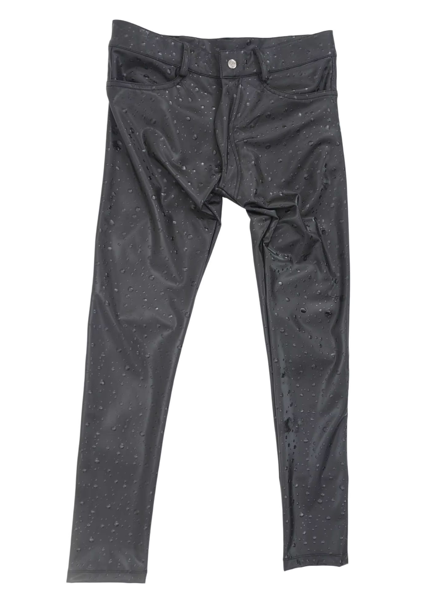 3D Water Drop Print Elastic PU - đánh giá và giá Jeans Pants Fashion Men